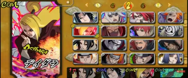 Naruto Ultimate Ninja Heroes 3 PSP ISO All Charact02
