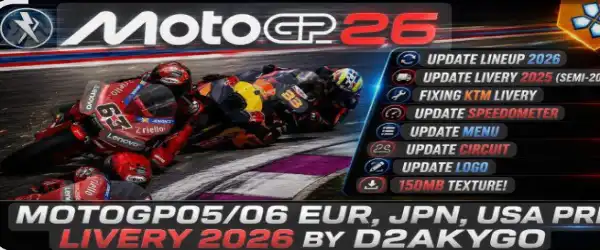 MotoGP 05 PSP Mod 2026 PPSSPP Textures USA 1